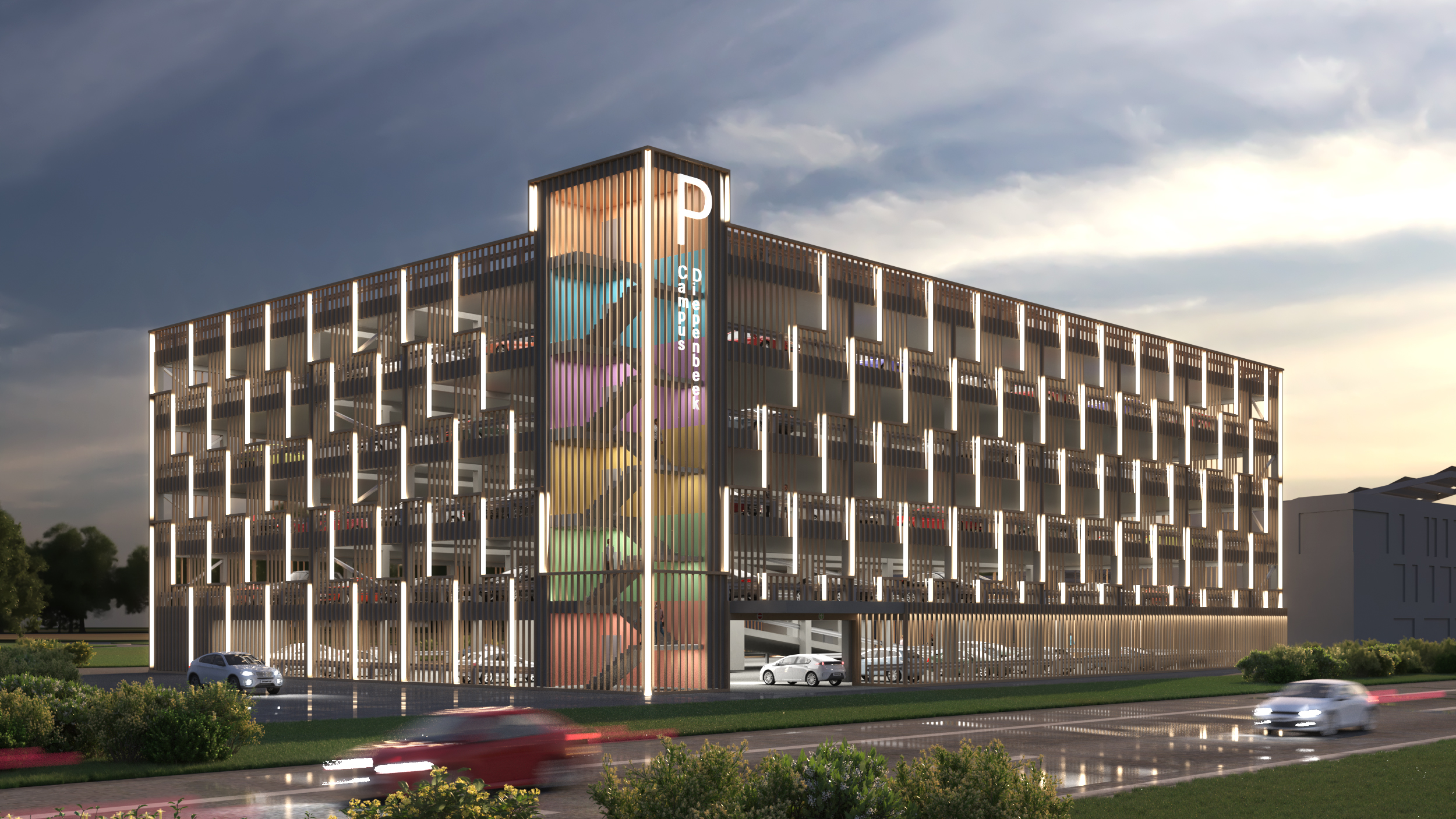 Parkeergebouw Bouwcampus Diepenbeek